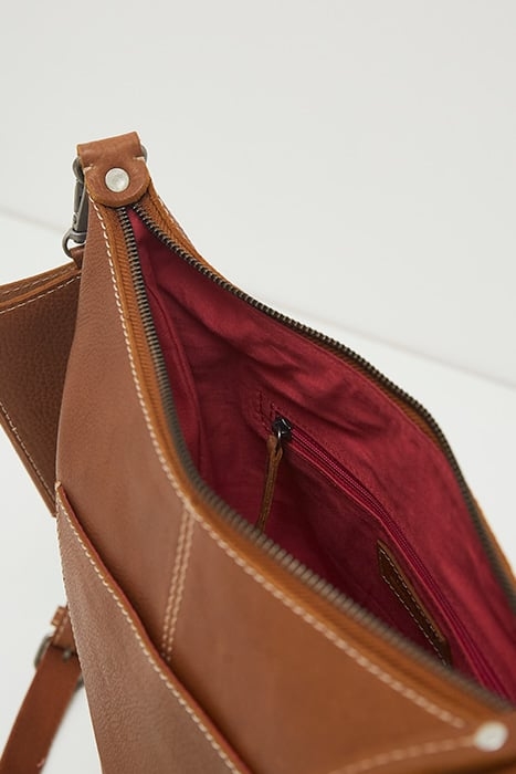 FERN ECO LEATHER CROBODY MID TAN 2