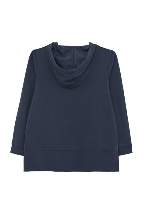 COTTON HOODED SWEAT FRENCH NAVY 2