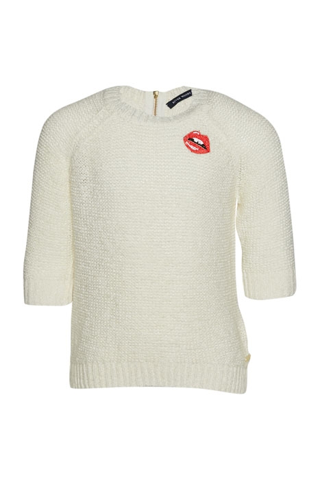 COMF ROUND NECK SWEAT 3/4 SL WHITE 1