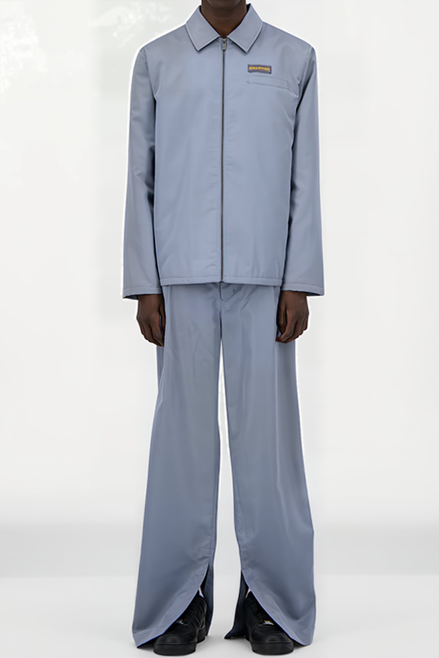 GREY BLUE JAMA PADDED JACKET 1