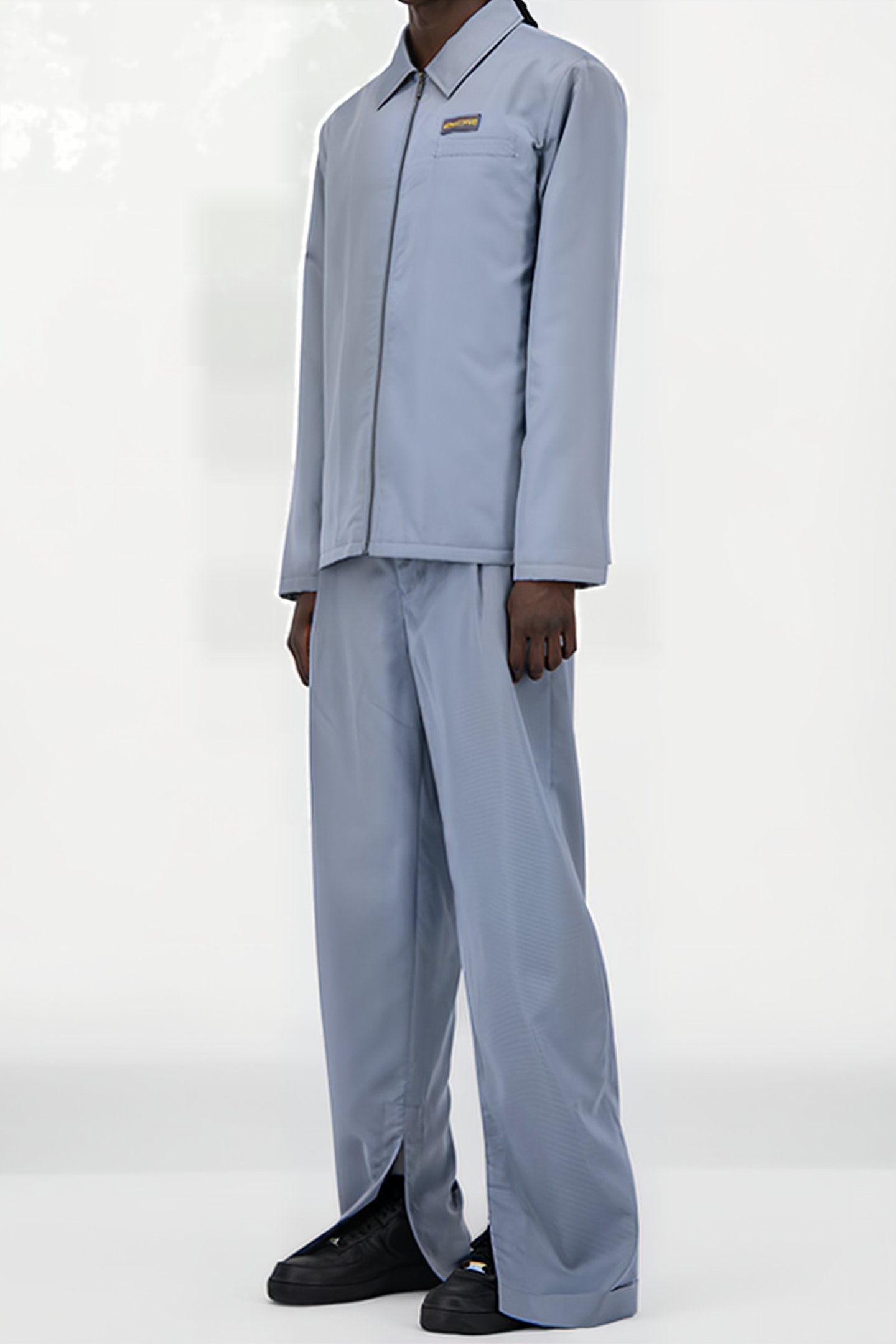 GREY BLUE JAMA PADDED JACKET 3