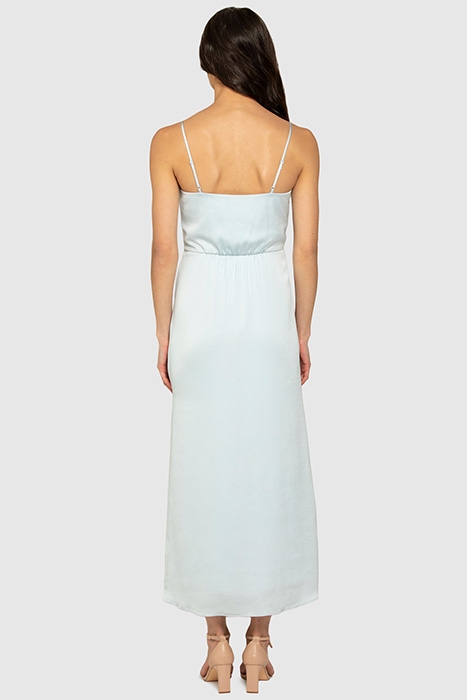DANIELLE STRAPPY RUFFLE MAXI GOWN PALE MIST 3