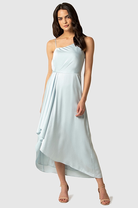 DANIELLE STRAPPY RUFFLE MAXI GOWN PALE MIST 2