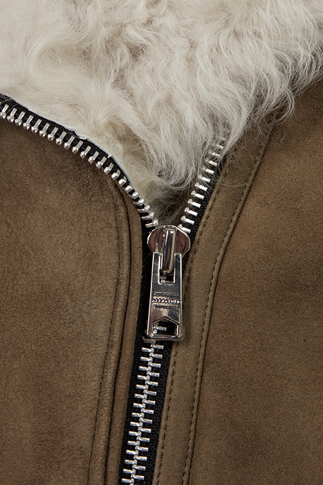 ZETA SHEARLING KHAKI/CHALK WHITE 3