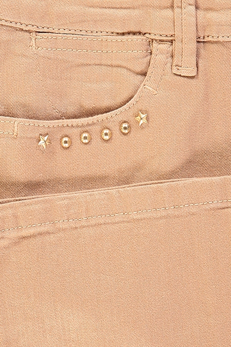5-POCKET WITH STUDS BROWN 3