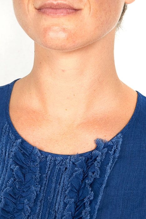 SHIRT LONG SL WITH RUCHE BLUE 4