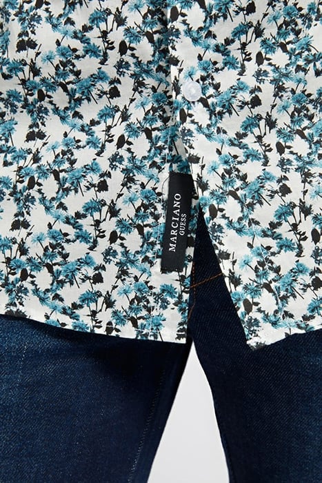 LS ITALIAN COLLAR NOTCHED CUFF BLUE BLOOM FLOWER BLUE BLOOM 4