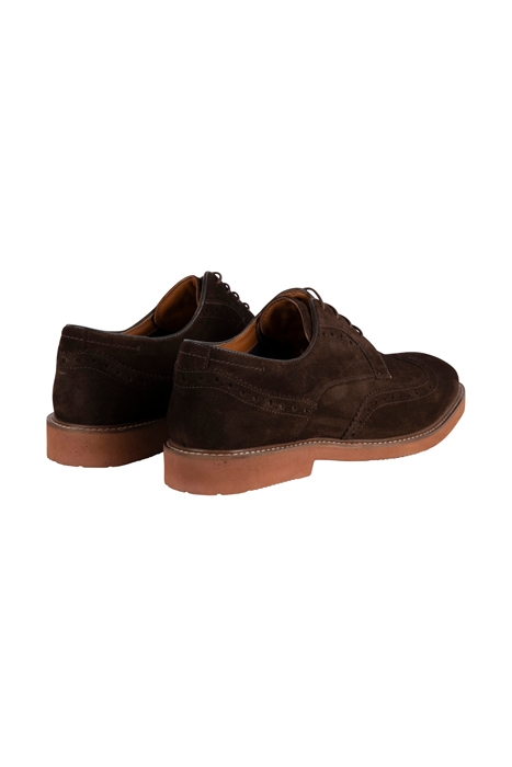 BOBBY SUEDE BROGUES DISPLAY DARK BROWN 3