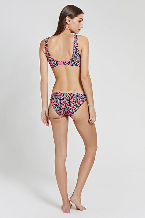 LADIES LEOPARD SPOT TEDDY BIKINI AZALEA PINK 3