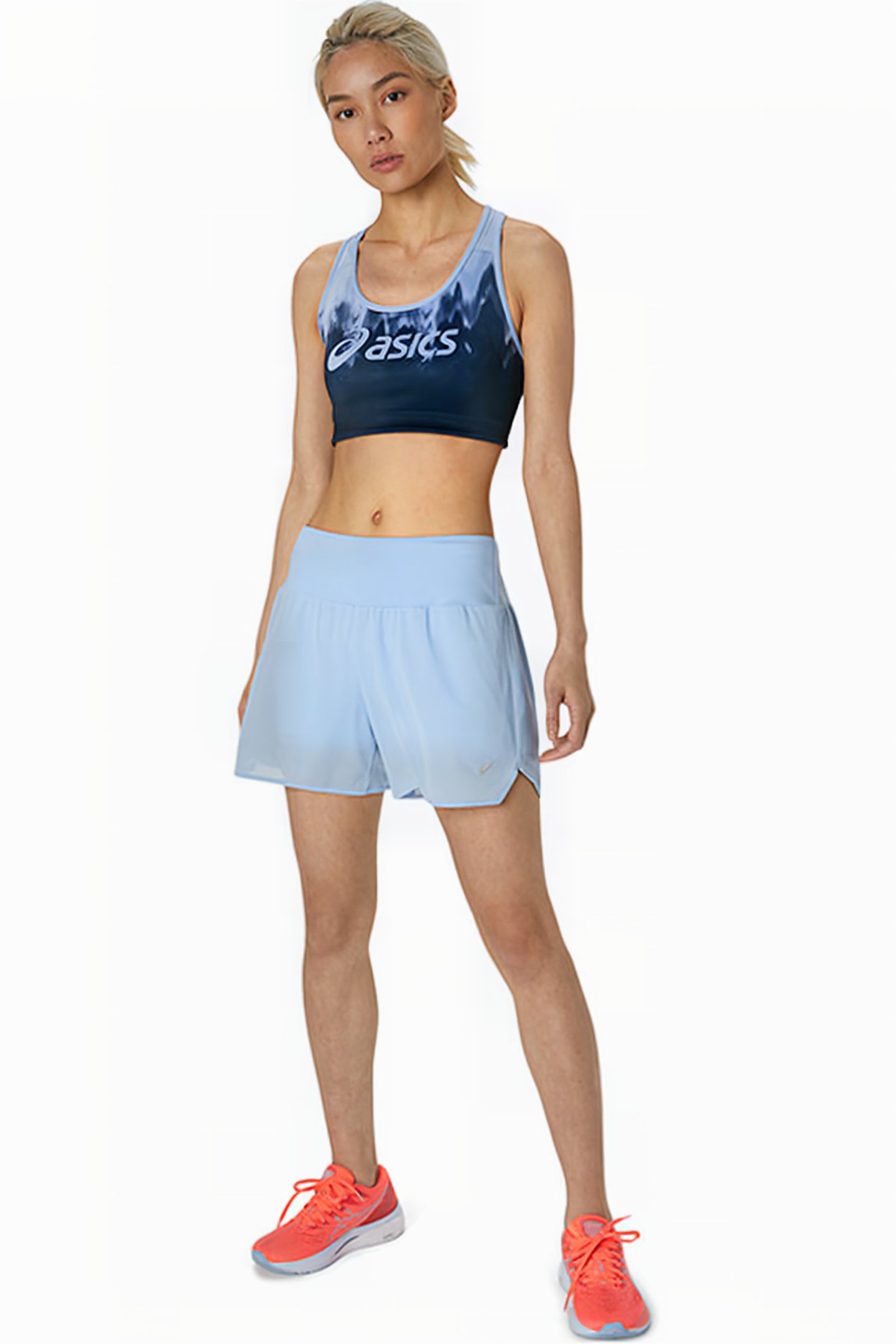 ASICS LOGO BRA KASANE MIST/FRENCH BLUE 4