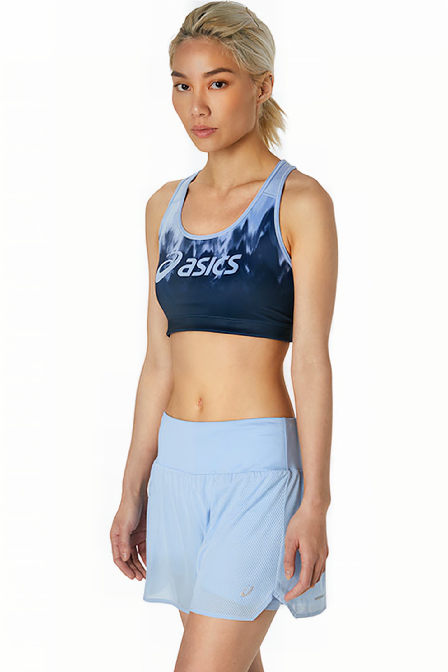 ASICS LOGO BRA KASANE MIST/FRENCH BLUE 3