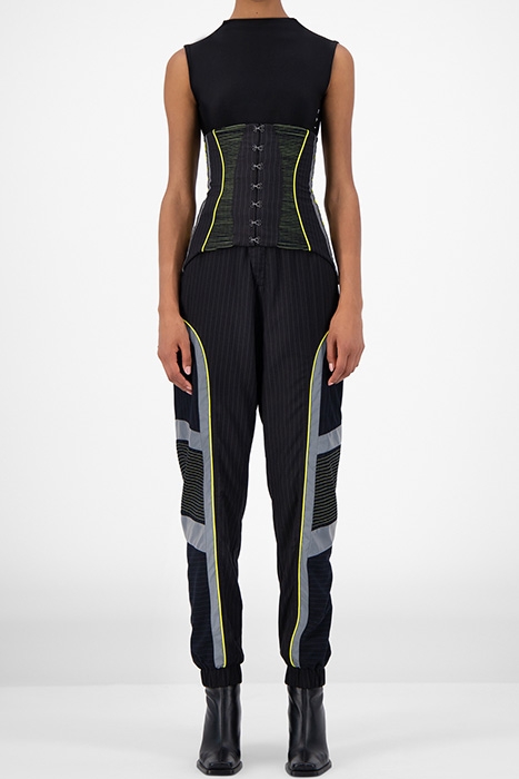 NAVY PINSTRIPE JUWAN TOP 1