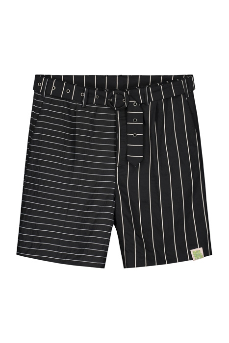 BLACK STRIPED HORI SHORTS 4