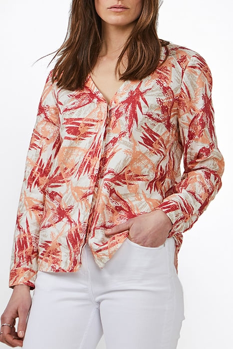 BLOUSE WOVEN LONG SLEEVES RUBY BLUSH 1