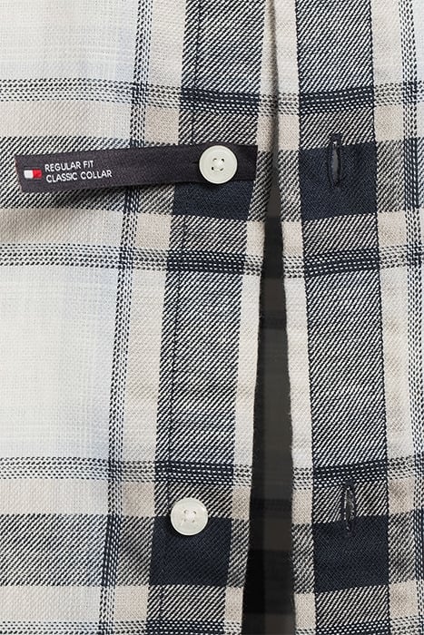 CO/LI OVERSIZED CHEC MEDIUM GREY HEATHER / ECRU / MULTI 5