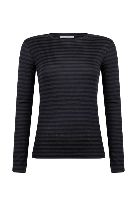 GIRLS BASIC STRIPED LS MIDNIGHT 1
