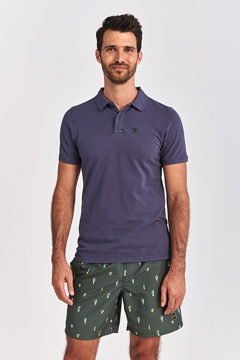 MEN PIQUE POLO BART DUSTY ANTHRACITE GREY 2