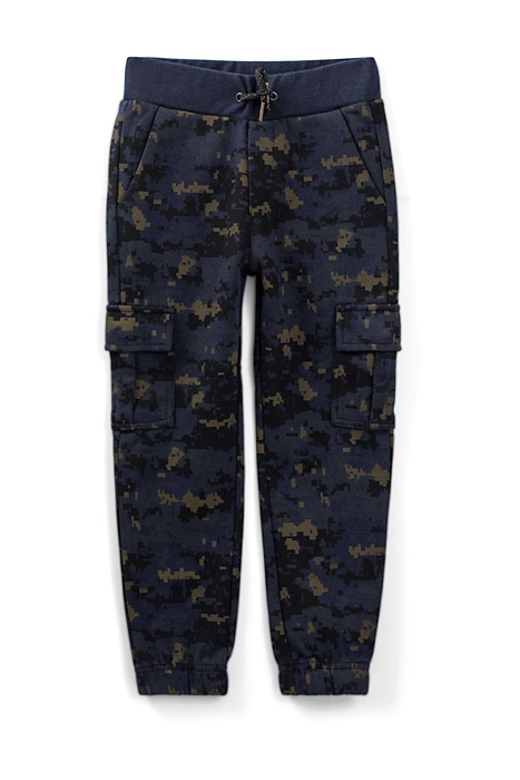 BOYS’ INDIGO CAMOUFLAGE PIXEL COMBAT.STYLE TROUSERS INDIGO 1