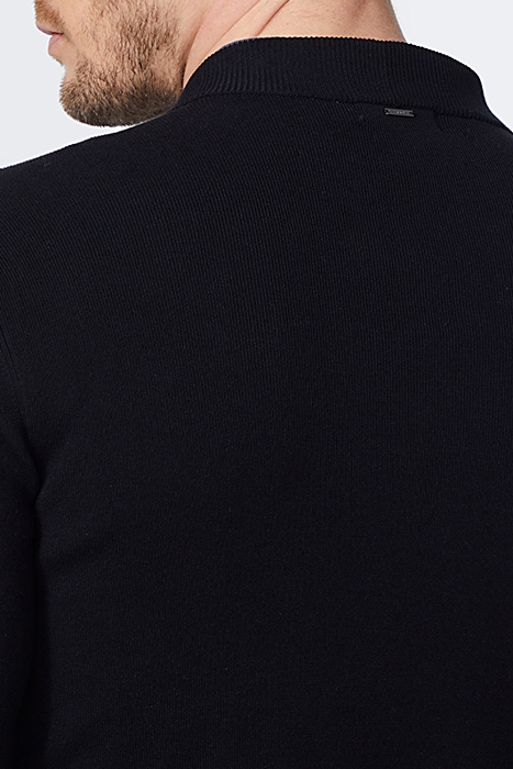 MEN’S NAVY BASEBALL-LOOK CARDIGAN NAVY 4