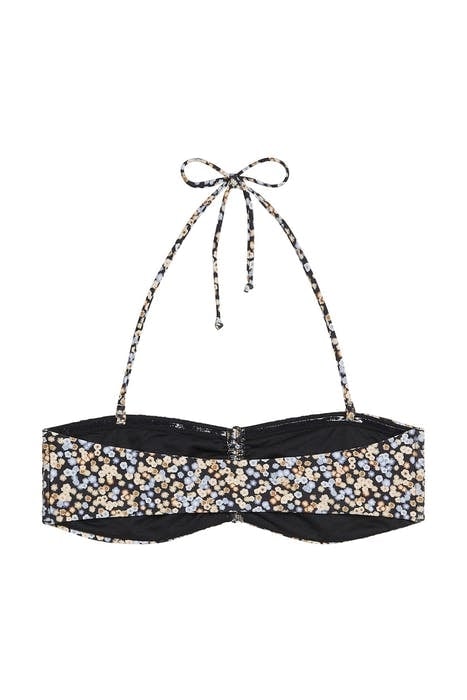 S OCEAN FLOWER BANDEAU BLACK 2