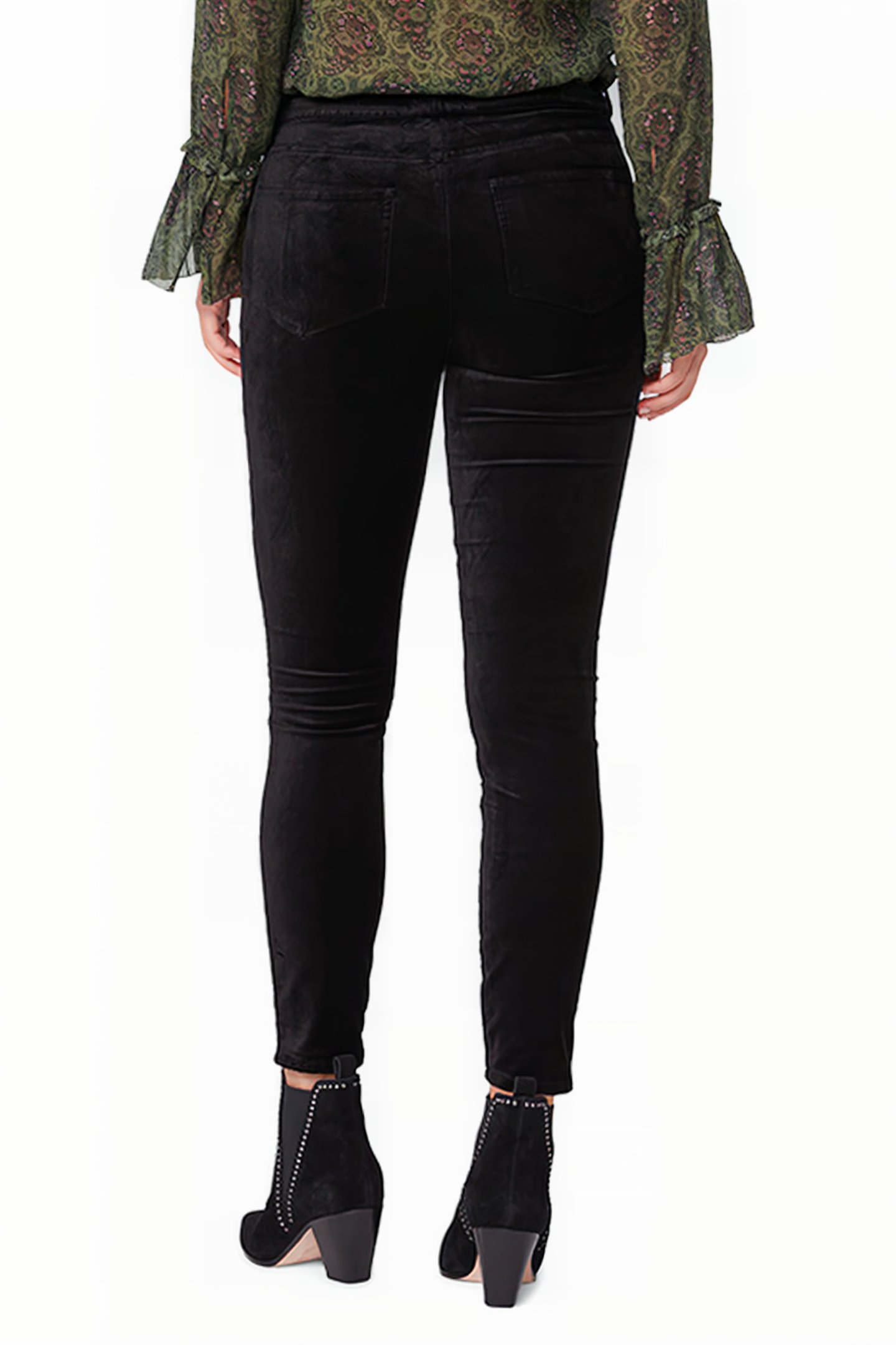 HOXTON ANKLE VELVET PANT BLACK OVERDYE 2