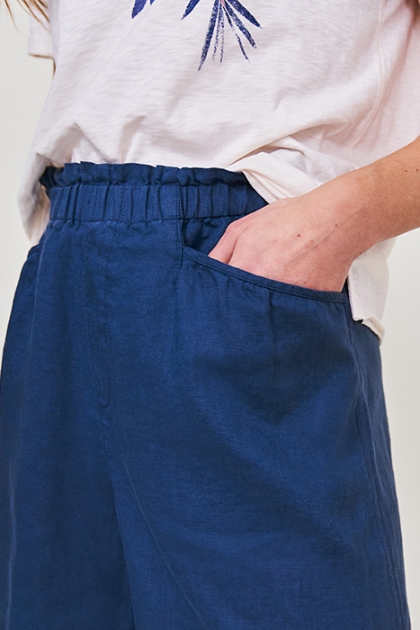 LILY LINEN SHORTS DK BLUE 5