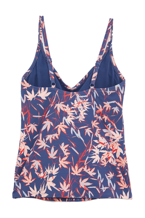 PALM TWIST FRONT TANKINI BLUE MLT 1