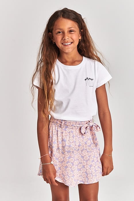 GIRLS TAHITI SKYLINE PALMS T-SHIRT BRIGHT WHITE 3