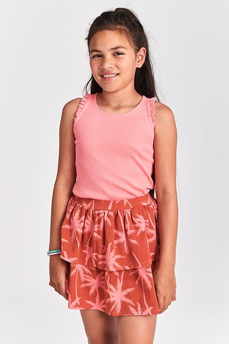 GIRLS NOSARA SKIRT VACATION PALM SPICE ROUTE BROWN 2