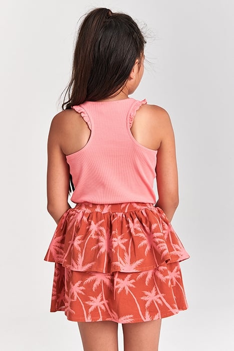 GIRLS NOSARA SKIRT VACATION PALM SPICE ROUTE BROWN 4
