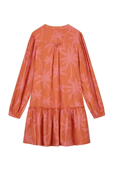 GIRLS TENERIFE DRESS VACATION PALM SPICE ROUTE BROWN 2