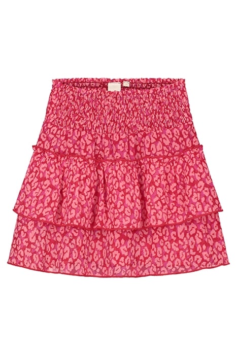 GIRLS ADEJE SKIRT TROPICAL TIGER CHILI RED 1