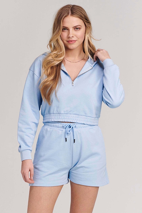 LADIES MIAMI SWEAT SHORT LIGHT SUMMER BLUE 3