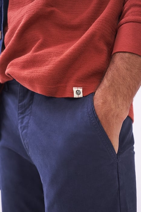 MILTON ZIG ZAG WAFFLE TEE MID ORANGE 4