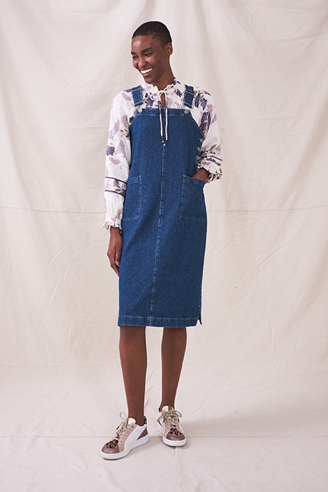 WILLOW DENIM MIDI PINNY DRE DENIM 4