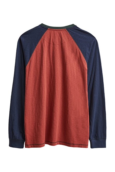 ROBBIE RAGLAN TEE ORANGE MULTI 6