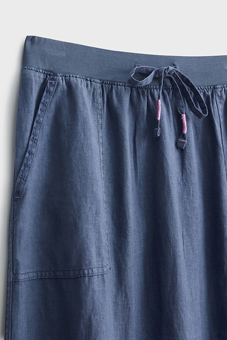 EFFIE LINEN SKIRT BLUE 6