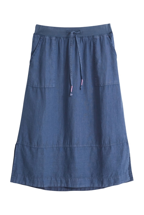 EFFIE LINEN SKIRT BLUE 1