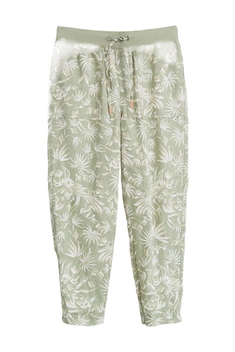 EFFIE LINEN TROUSER GREEN 1