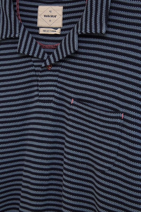 REVERE STRIPE POLO DARK NAVY 5