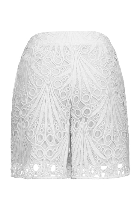 ADULARE SHORTS RETE RICAMO BUT RADIANT WHITE 2