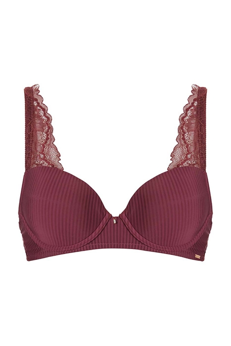 LI BRA T-SHIRT DONNA STRIPE LAC MAHOGANY 1