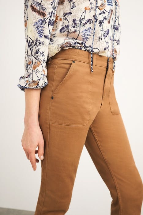 DENBY 7/8 TROUSERS MID BROWN 4