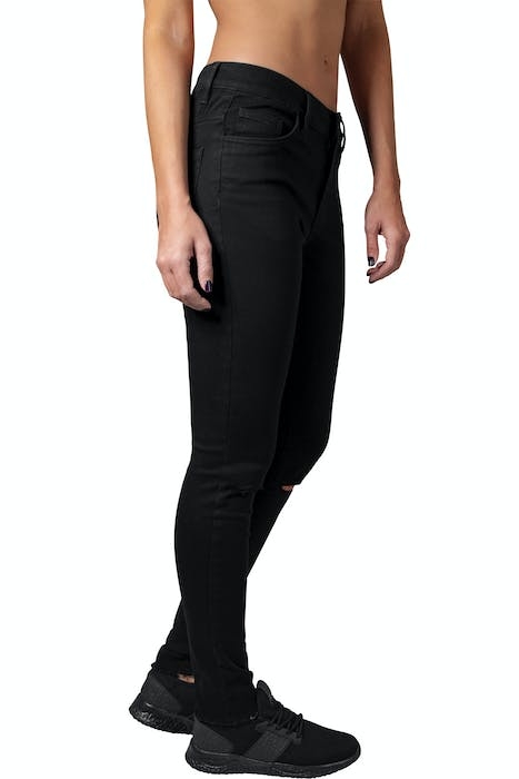 LADIES CUT KNEE PANTS BLACK 4
