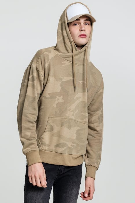 HIGH NECK CAMO HOODY SAND CAMO 6