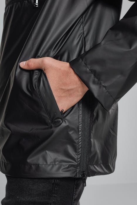 LIGHT PULL OVER JACKET BLACK 8