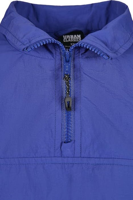 LADIES CROPPED CRINKLE NYLON PULL OVER JACKET BLUEPURPLE 7