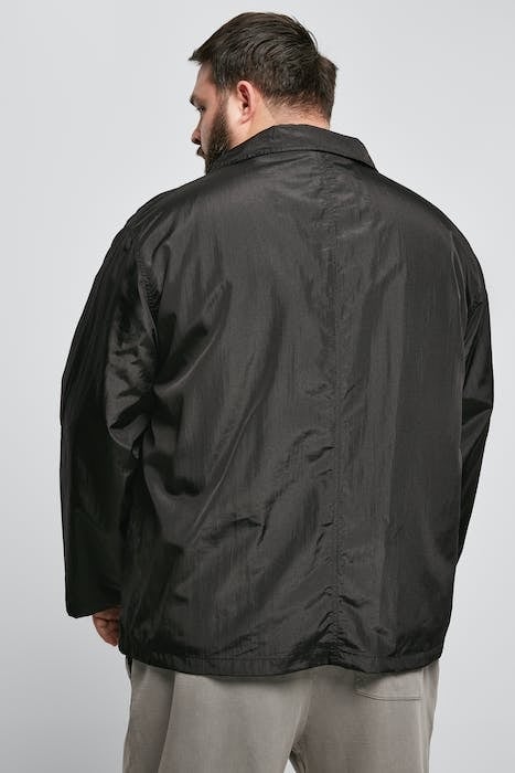 DOUBLE POCKET NYLON CREPE JACKET BLACK 3