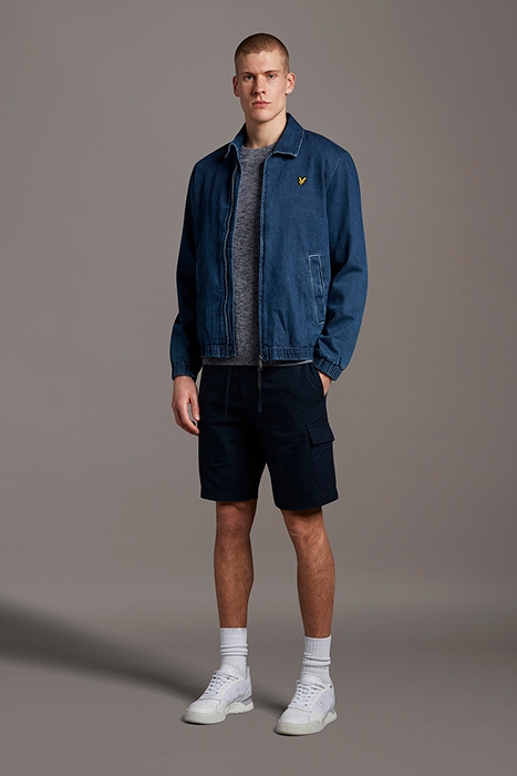 COTTON KNITTED CREW NECK JUMPER NAVY 3