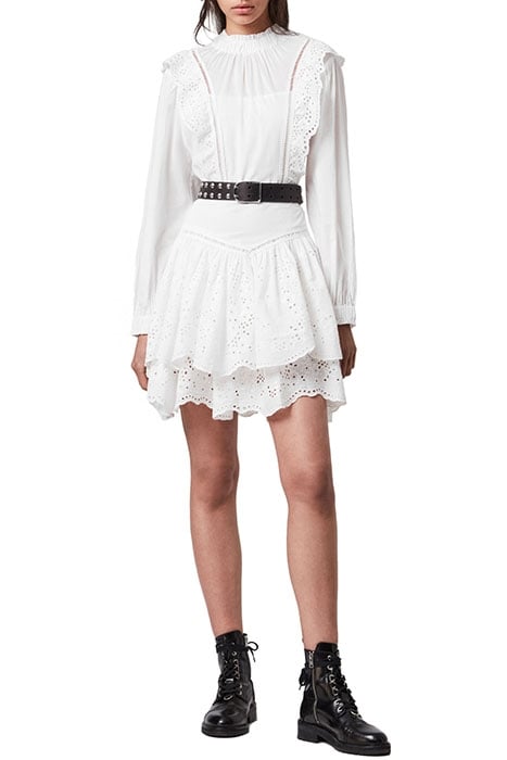 AISLYN BROIDERIE DRESS CHALK WHITE 2